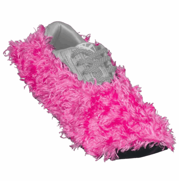 KR SHOES COVER FUZZY PINK